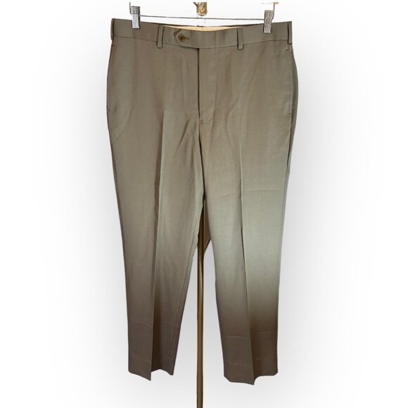 Brooks Brothers Madison Wool Dress Pant in Tan Mens 34x32 - Picture 3 of 9